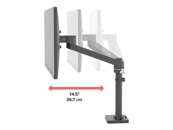 Ergotron NX Mount Arm - monitor arm, black, 34&quot;, 8kg