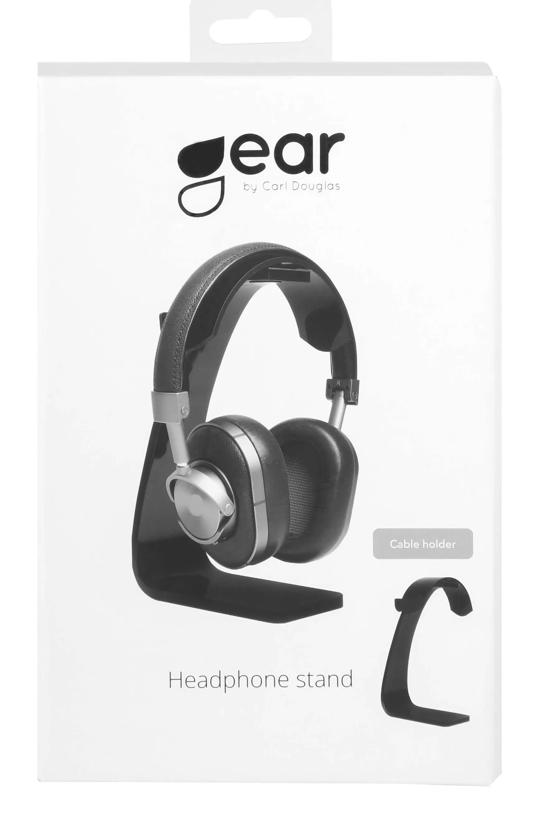 Gear Kuuloketeline Musta Muovi Johtokoukku
