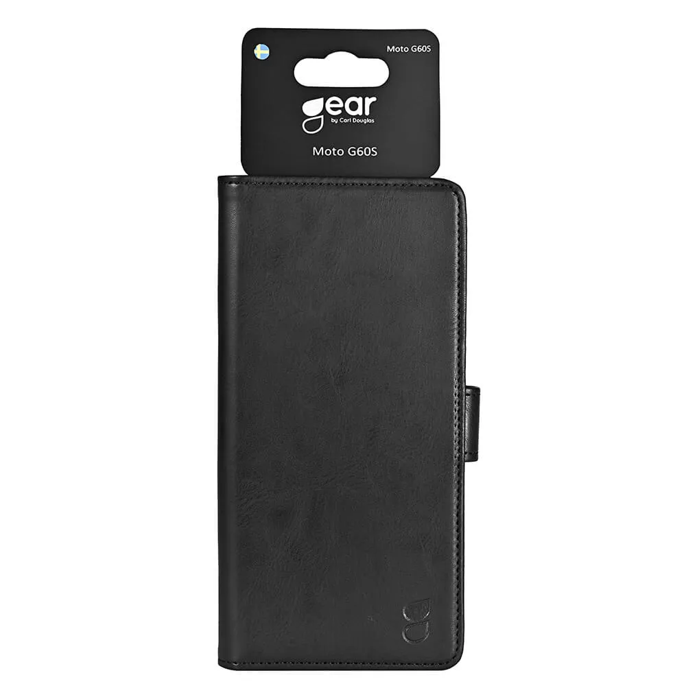 GEAR Wallet, Moto G60s - Wallet Case, Black
