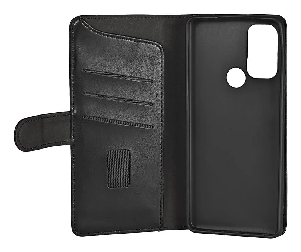 GEAR Wallet, Moto G60s -lompakkokotelo, Musta