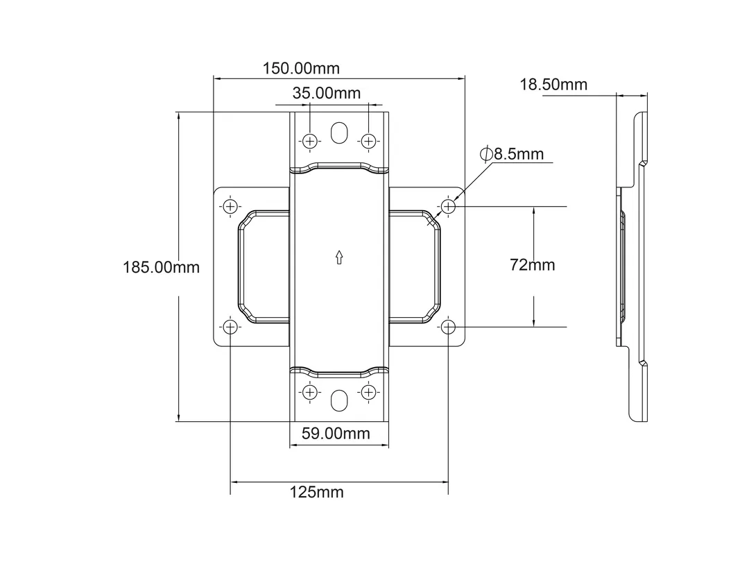 M Pro Series -Pole Clamp Plate