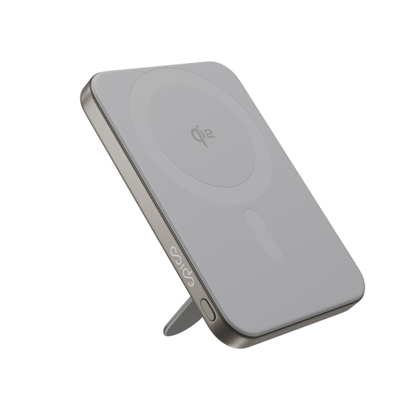 Epico UltraPack Qi2 Slim 5000mAh Alu Mag+ Wireless Power Bank EM52 - titanium
