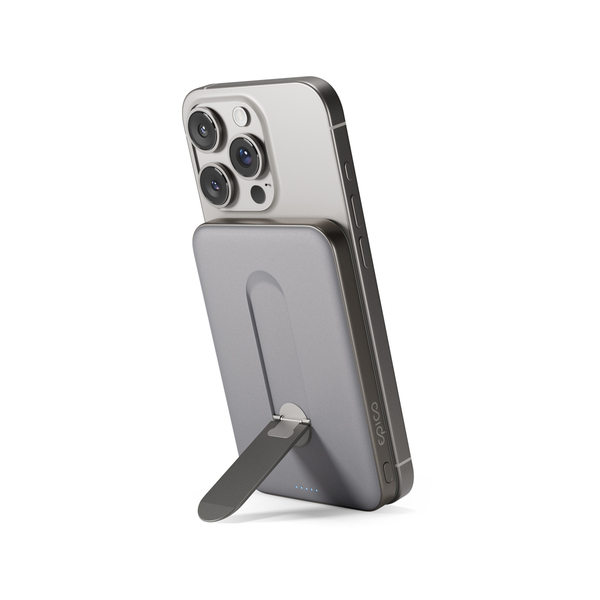 Epico UltraPack Qi2 Slim 5000mAh Alu Mag+ Wireless Power Bank EM52 - titanium