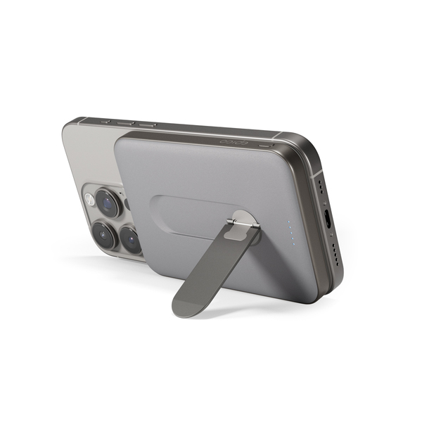 Epico UltraPack Qi2 Slim 5000mAh Alu Mag+ Wireless Power Bank EM52 - titanium