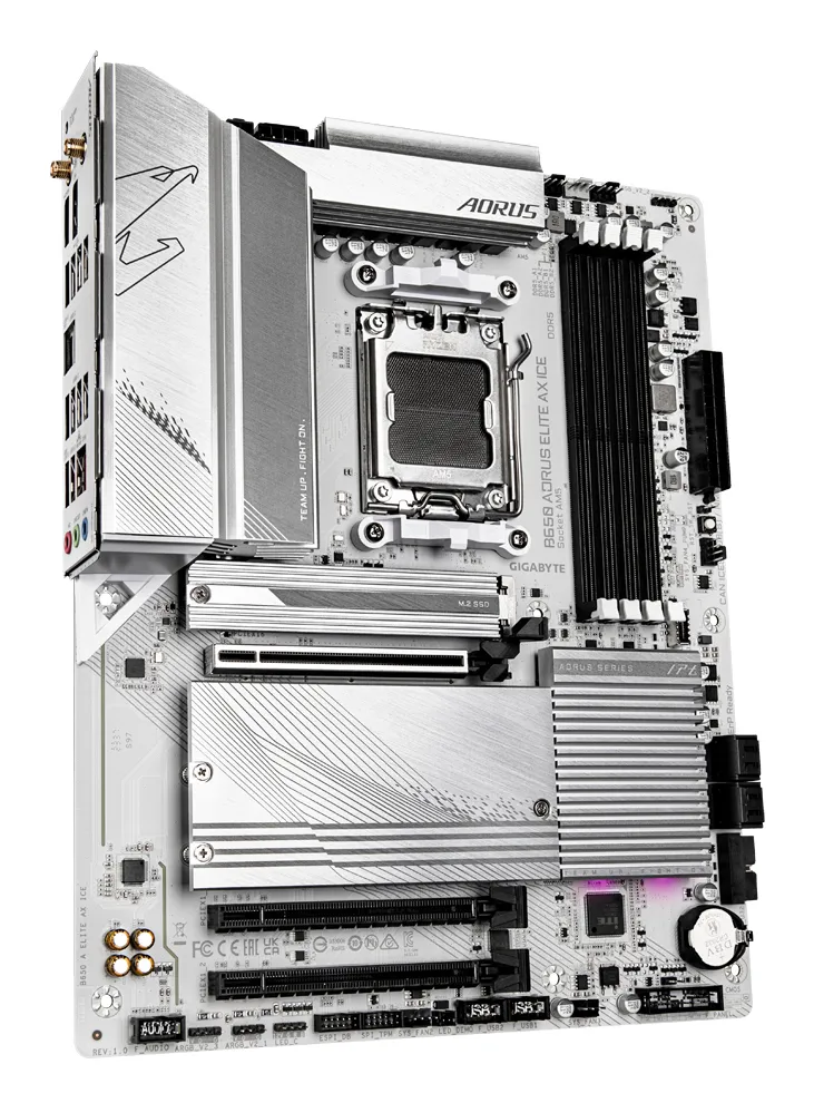 Gigabyte Aorus B650 Elite AX Ice, AM5, ATX - moderkort