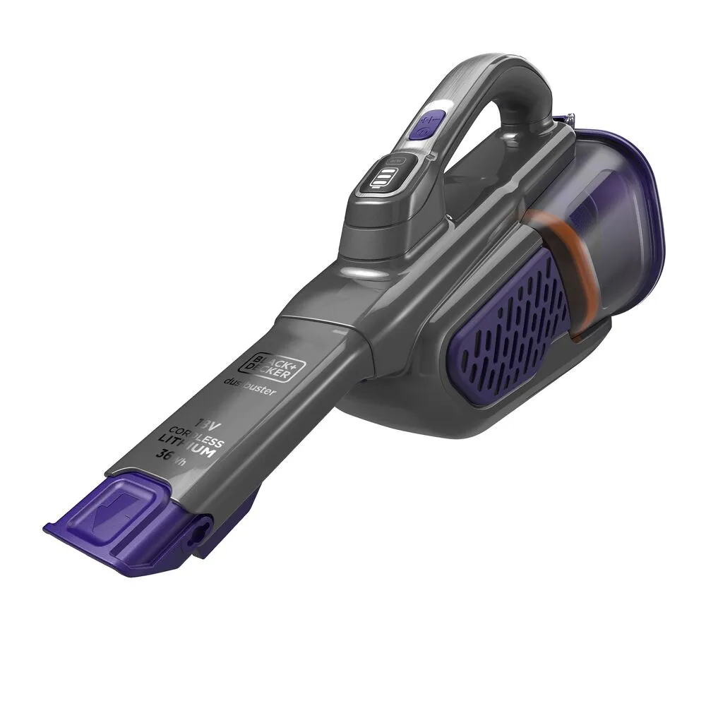 Black+Decker Dustbuster Pet BHHV520BFP 2Ah 0.7L Handheld vacuum cleaner, Black, Violet