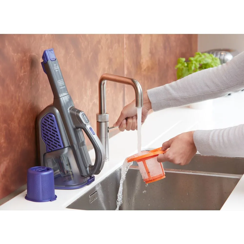 Black+Decker Dustbuster Pet BHHV520BFP 2Ah 0.7L Handheld vacuum cleaner, Black, Violet