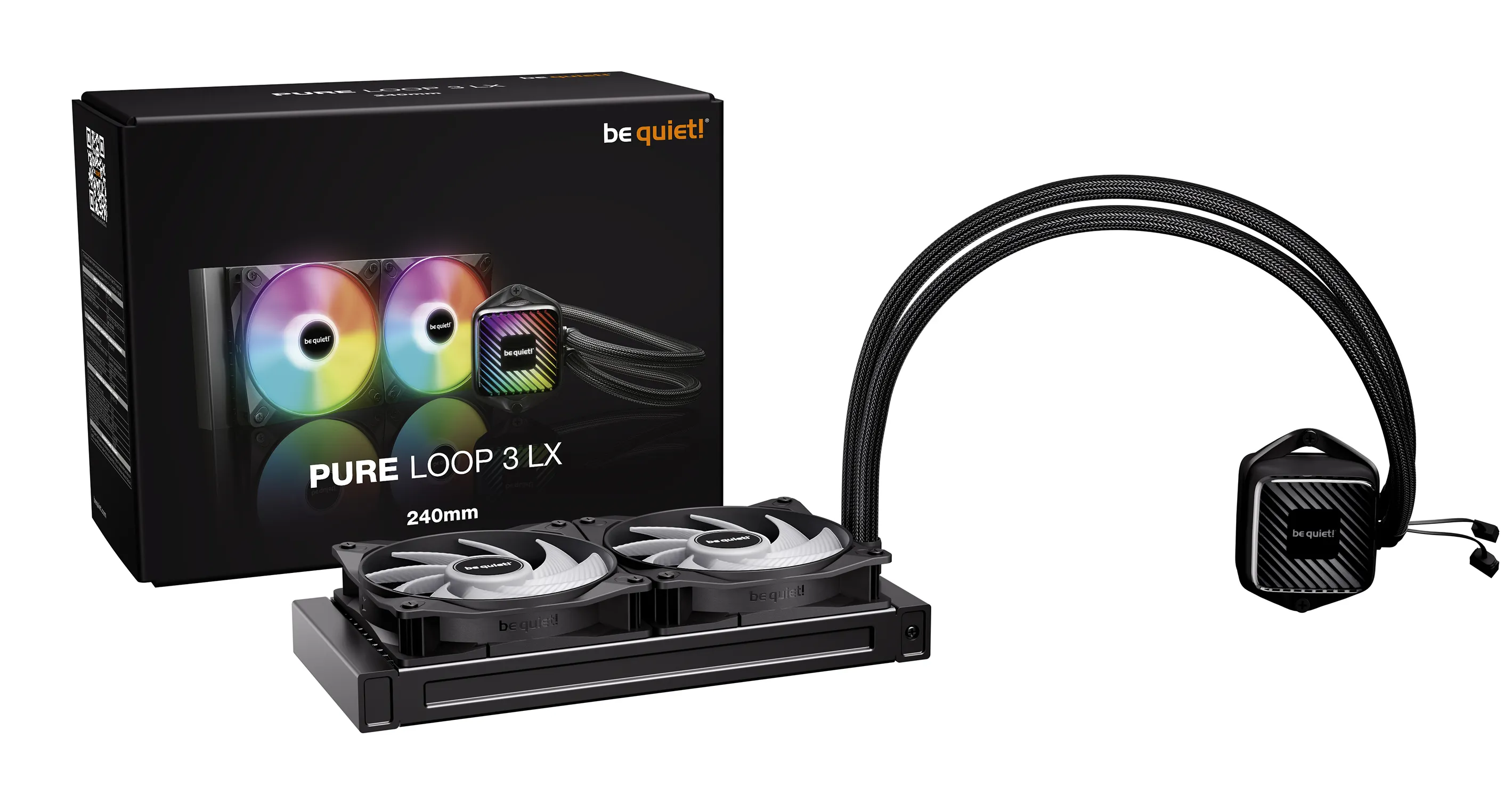 be quiet! PURE Loop 3 LX 240mm ARGB Liquid Cooler, Black
