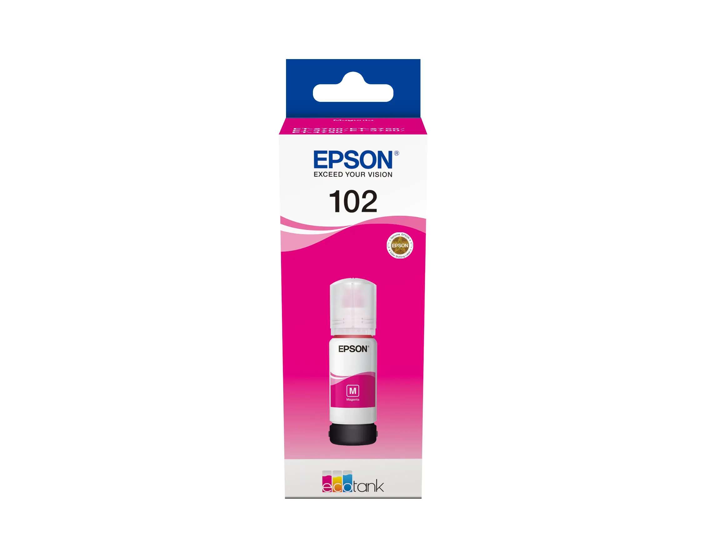 Epson 102 EcoTank -mustepullo, 70 ml, magenta