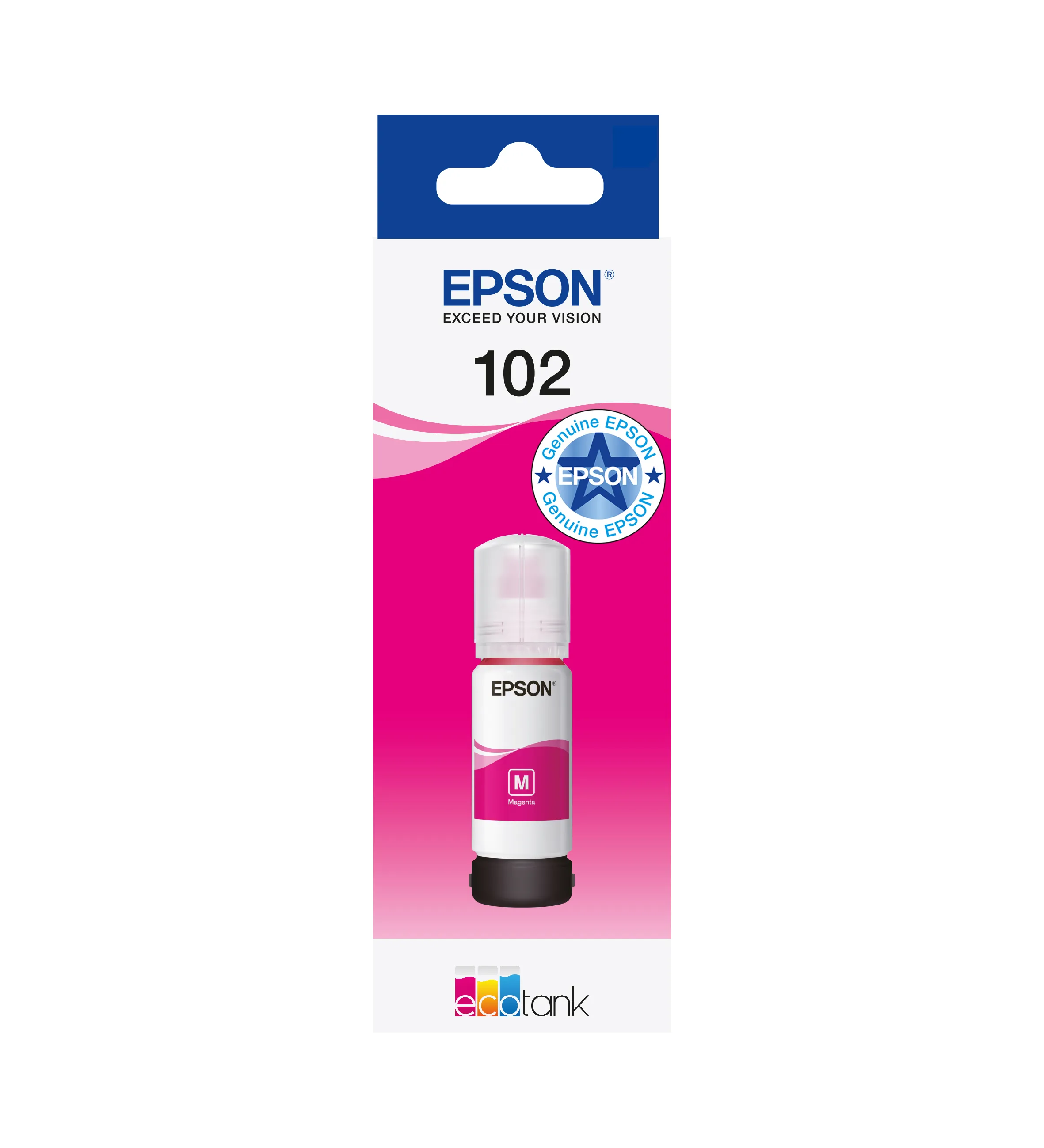 Epson 102 EcoTank -mustepullo, 70 ml, magenta