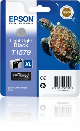 Epson T1579 XL-mustekasetti, 25.9 ml, vaaleanmusta