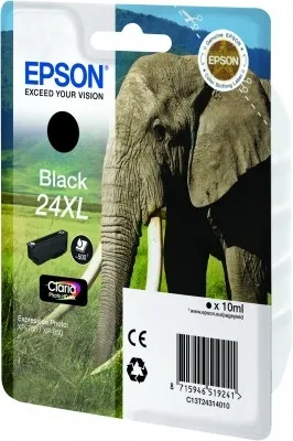 Epson Claria Photo HD 24XL -mustekasetti, 10 ml, musta