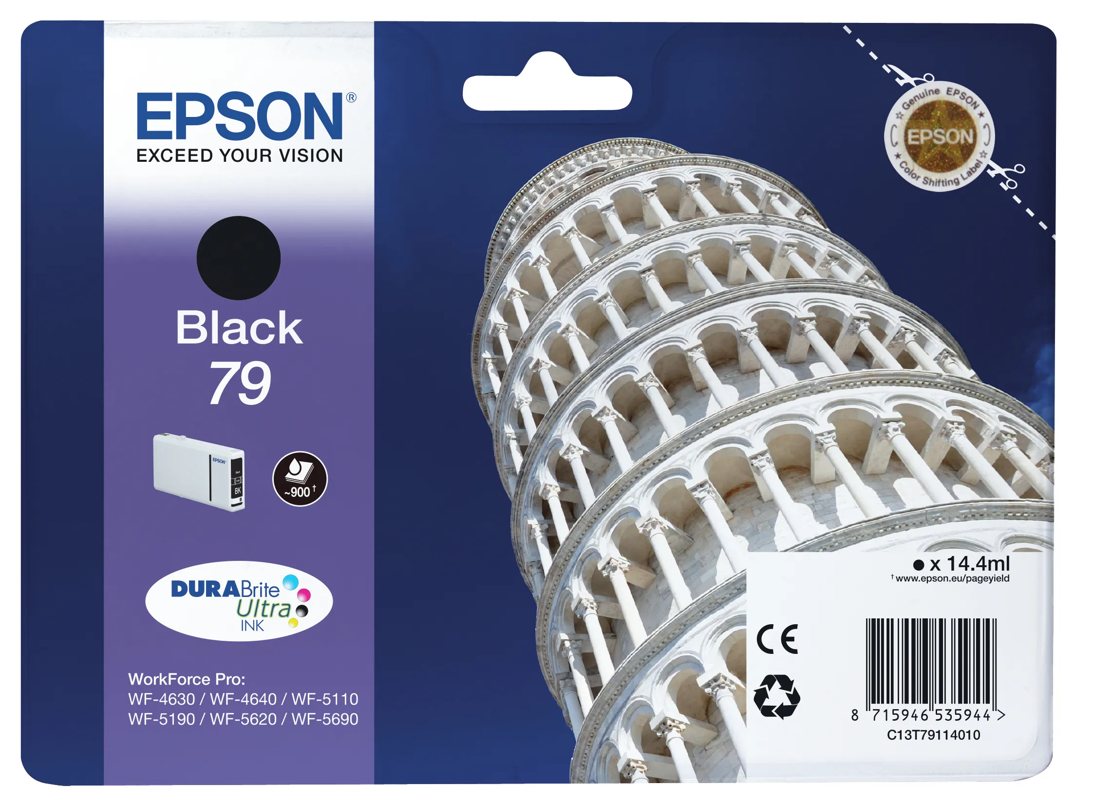 Epson 79 ink cartridge, 14.4 ml, Black