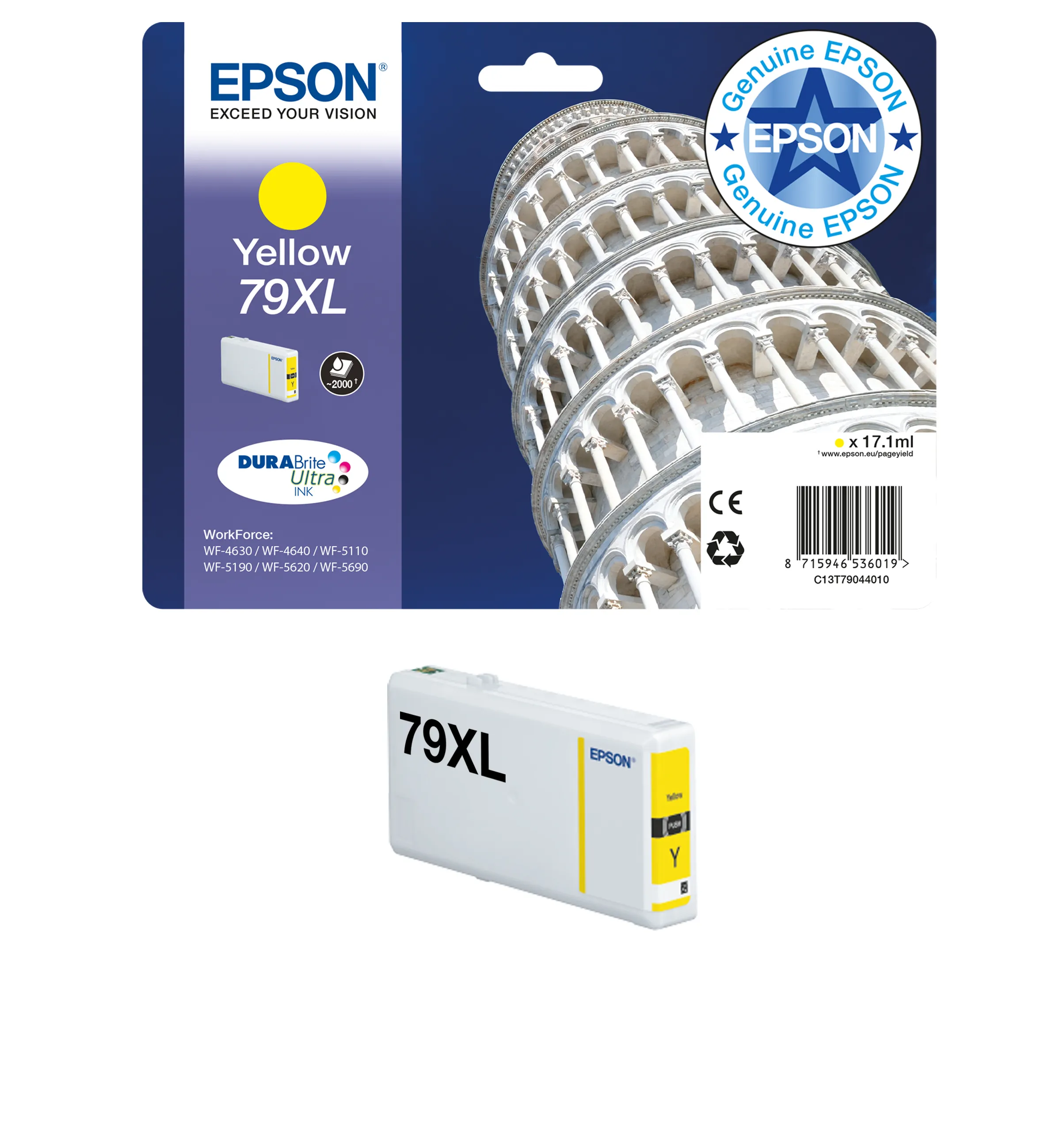 EPSON 79XL-mustekasetti, 41.8 ml, musta