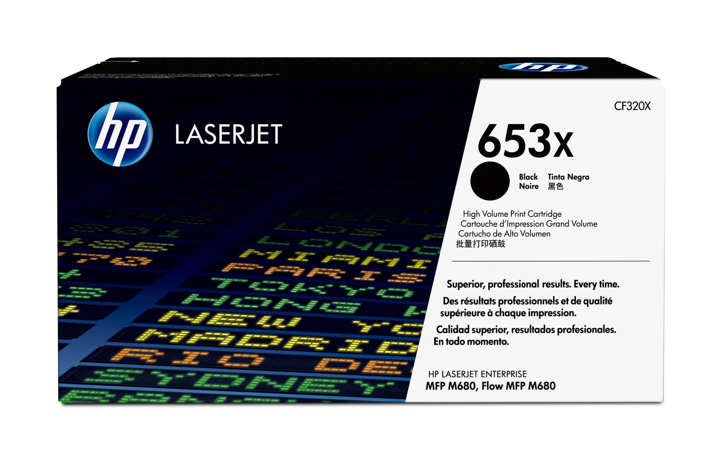 HP 653X High Yield Black Toner Color LaserJet Enterprise MFP M680 21000 pages