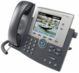 Cisco Unified IP Phone 7945G - VoIP -puhelin - SCCP, SIP - 2-linjainen toiminto - hopea, tummanharmaa