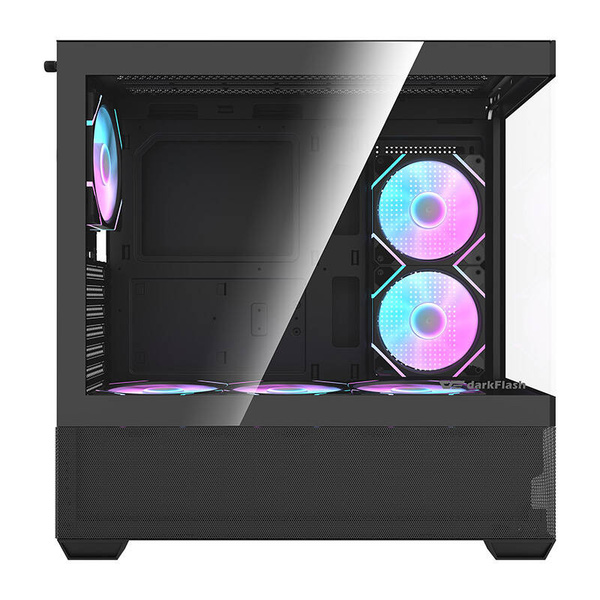 DARKFLASH DS900 Air Midi-Tower Case with window and RGB lighting, Black