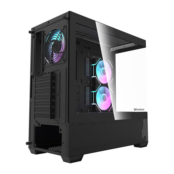 DARKFLASH DS900 Air Midi-Tower Case with window and RGB lighting, Black