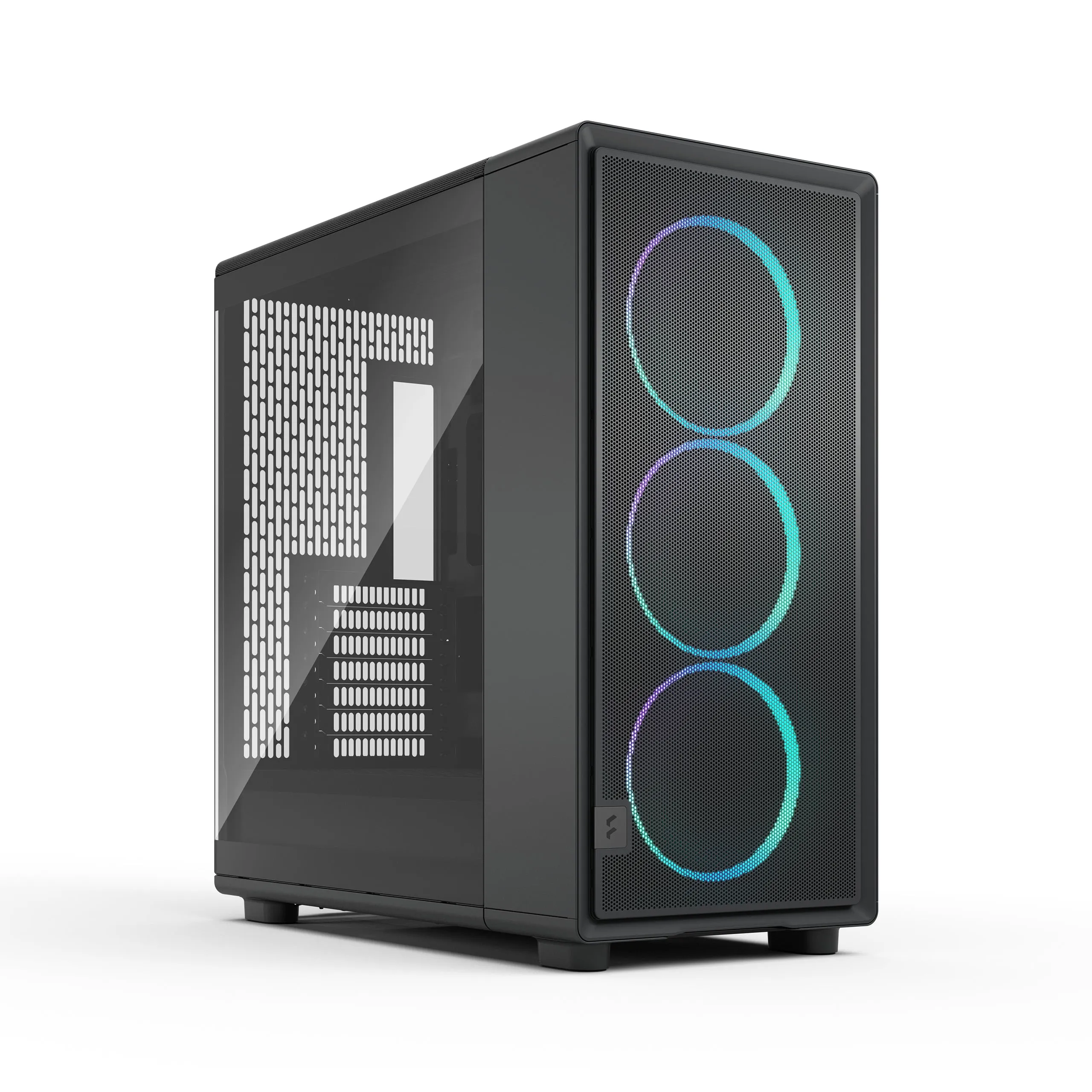 Fractal Design Epoch XL Full-Tower Case with RGB lighting and light tinted window, Black