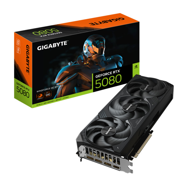 Gigabyte Geforce RTX 5080 Windforce 3X OC SFF 16GB - graphics card + NVIDIA Bundle: Arc Raiders Gigabyte Geforce RTX 5080 Windforce 3X OC SFF 16GB - graphics card + NVIDIA Bundle: Arc Raiders