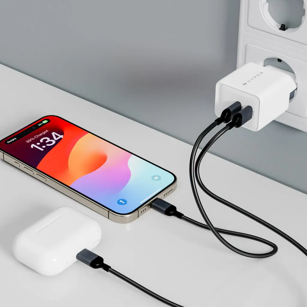 Hyper HyperJuice 35W USB-C GaN - USB laddare, vit