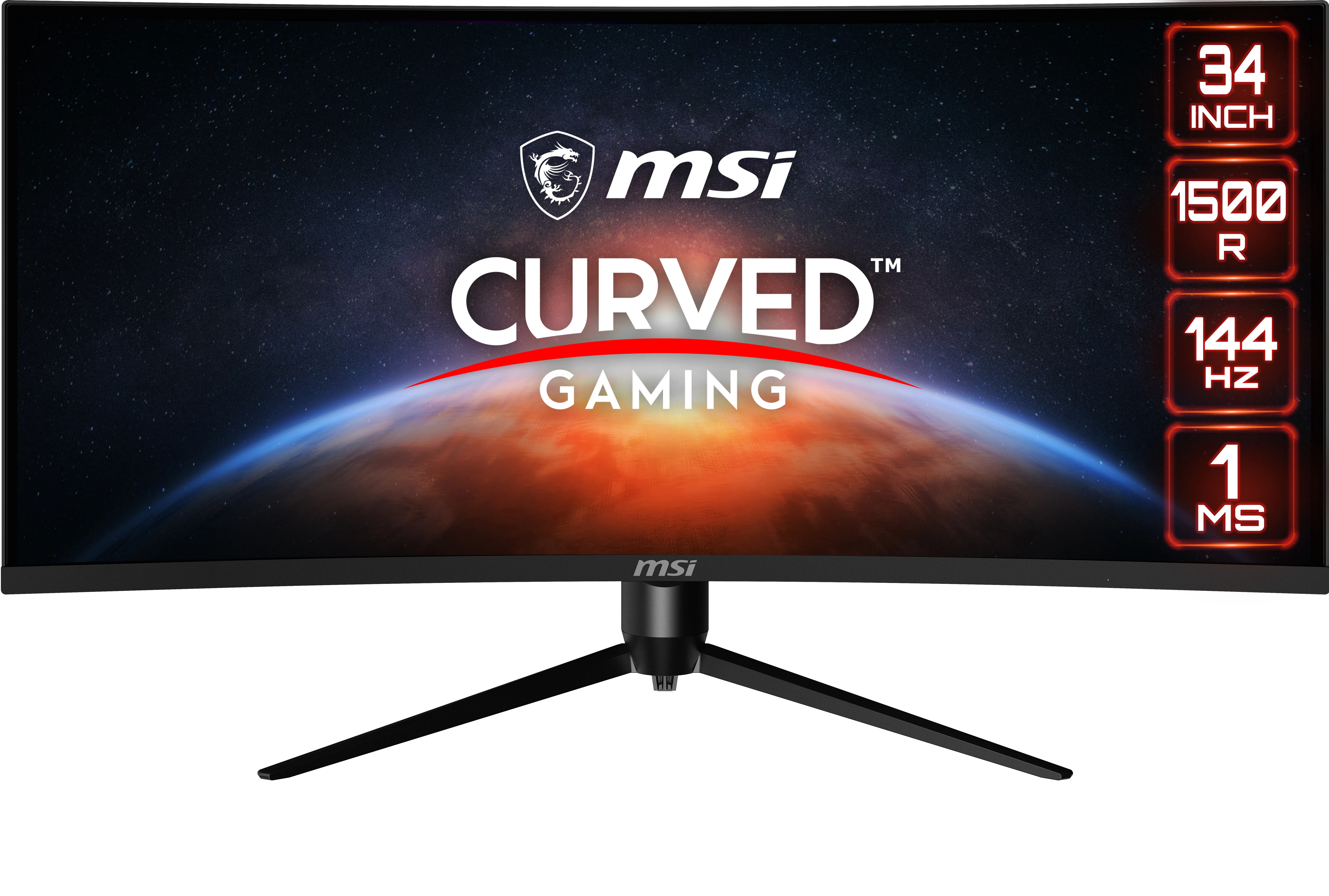 (Fyndh&ouml;rnan) MSI 34" Optix MAG342CQR UWQHD, VA - curved gamingsk&auml;rm