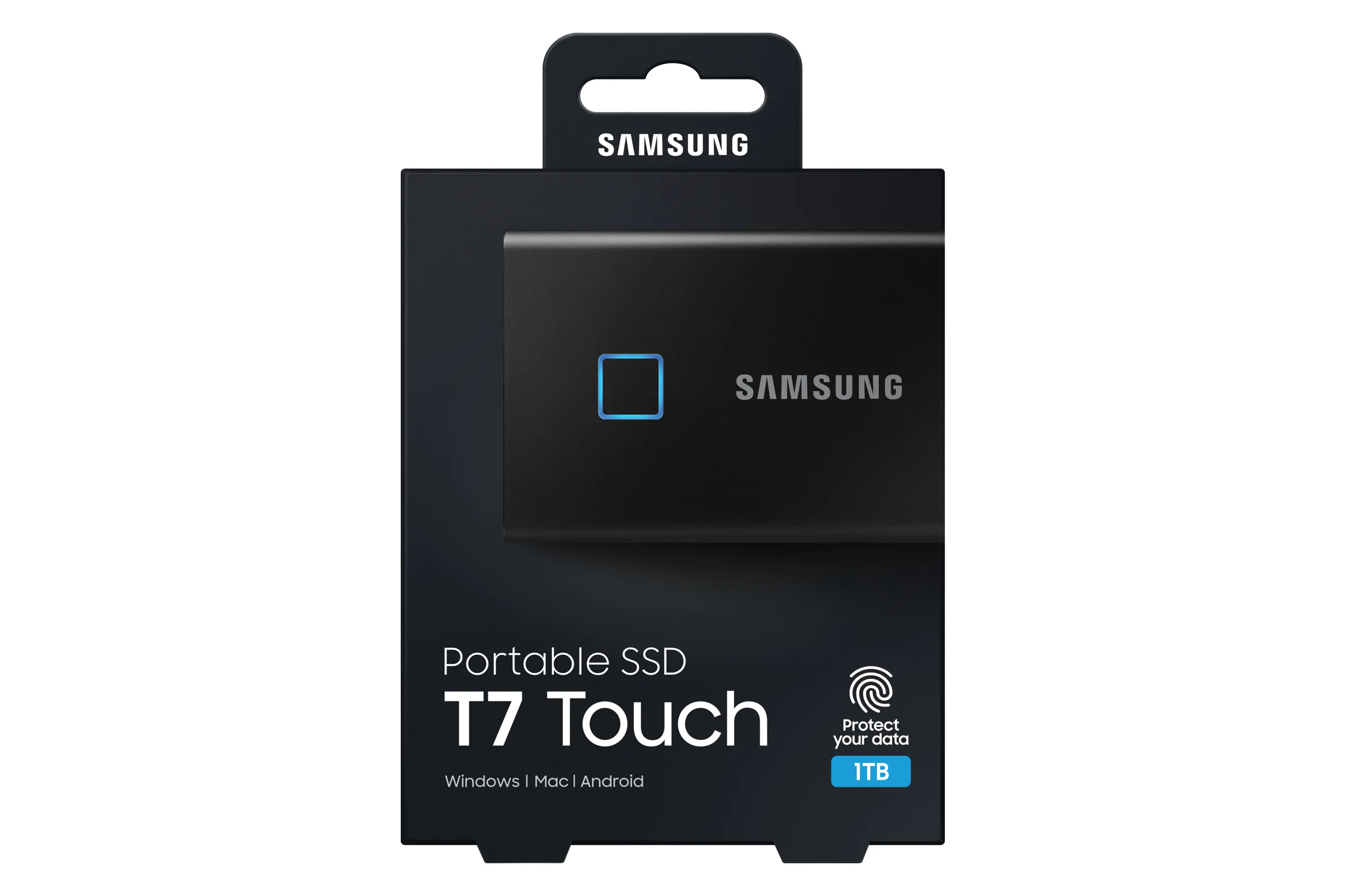 Samsung T7 Touch 1TB USB-C - External SSD, Black