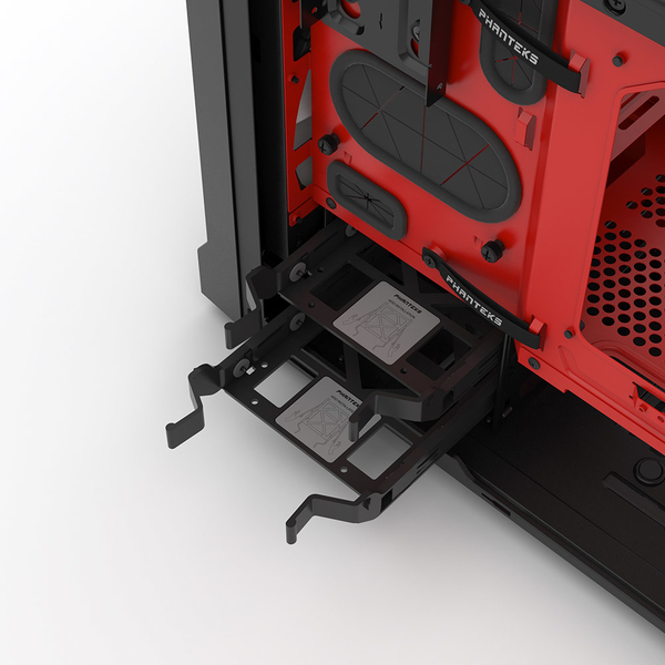 Phanteks Enthoo Evolv iTX Tempered Glass. RGB LED Black/Red