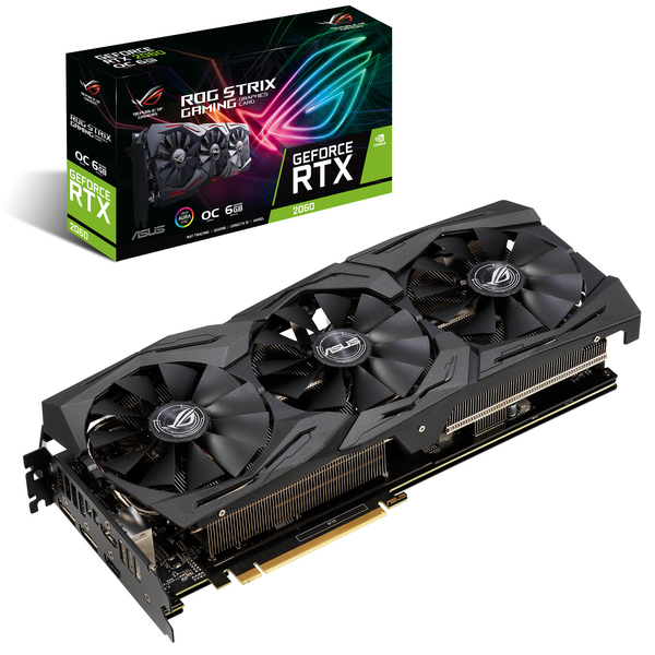 Asus Rog Strix GeForce RTX 2060 OC edition 6GB -n&auml;yt&ouml;nohjain