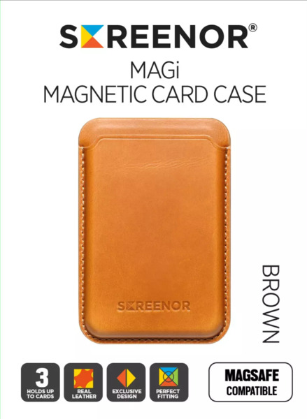 Screenor MAGi Magnetic Card Case Brown