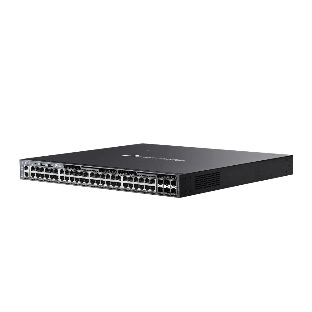 TP-Link Omada SG6654XHP - Hanterbar 48-portars Layer 3 PoE+-switch, Svart