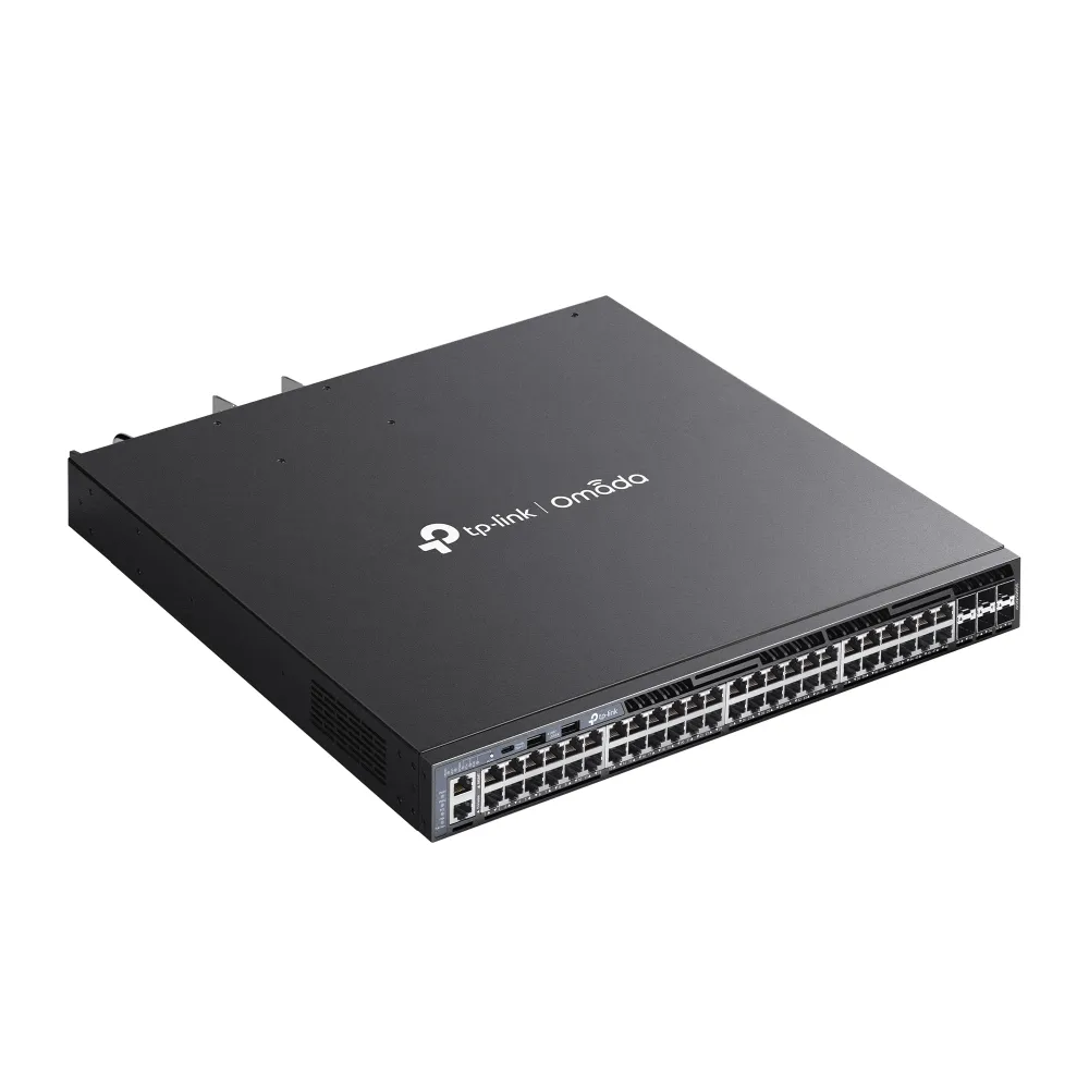 TP-Link Omada SG6654XHP - Hanterbar 48-portars Layer 3 PoE+-switch, Svart