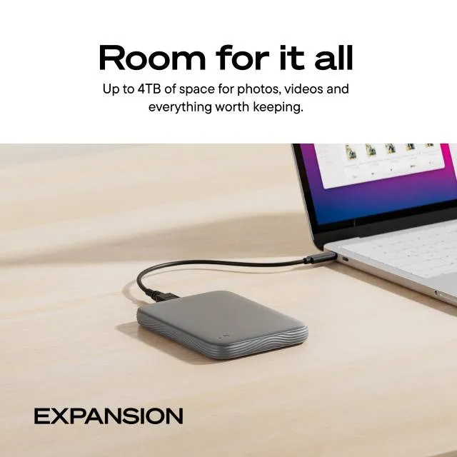 Seagate Expansion Refresh 2TB External SSD with USB 3.2 Gen 1 (Micro-USB B), Portable, Black