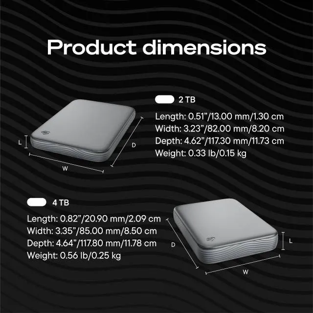 Seagate Expansion Refresh 2 Tt USB 3.2 Gen 1 (Micro-USB B) -ulkoinen SSD, kannettava, musta