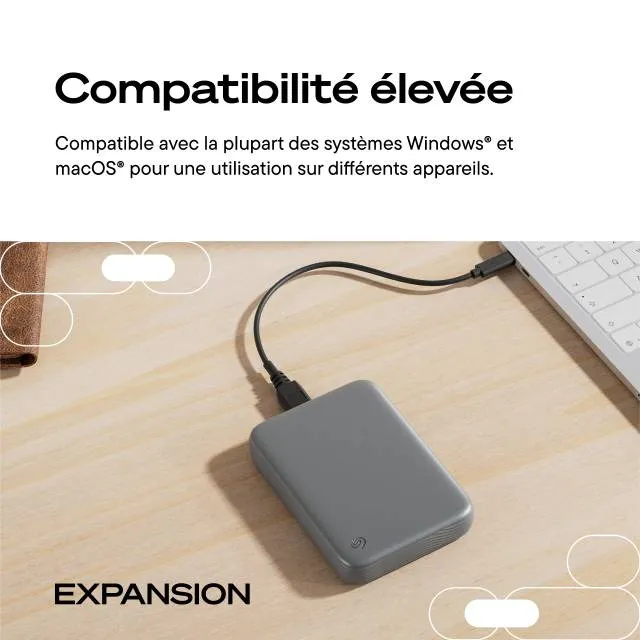 Seagate Expansion Refresh 2TB External SSD with USB 3.2 Gen 1 (Micro-USB B), Portable, Black