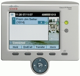 Cisco Unified IP Phone 7945G - VoIP -puhelin - SCCP, SIP - 2-linjainen toiminto - hopea, tummanharmaa
