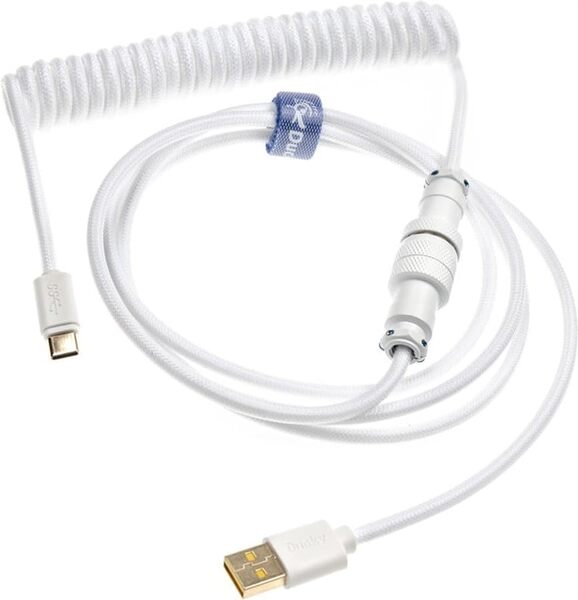 Ducky Premicord Pure White -kierrekaapeli