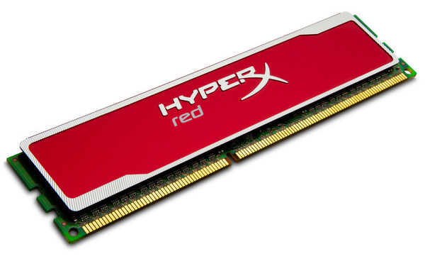 Kingston 4GB (1x4GB) HyperX, DDR3 1600MHz - punainen