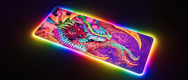 HYTE CNVS Hyper Beast 2 qRGB Gaming Play Mat - 900 x 370 x 5mm