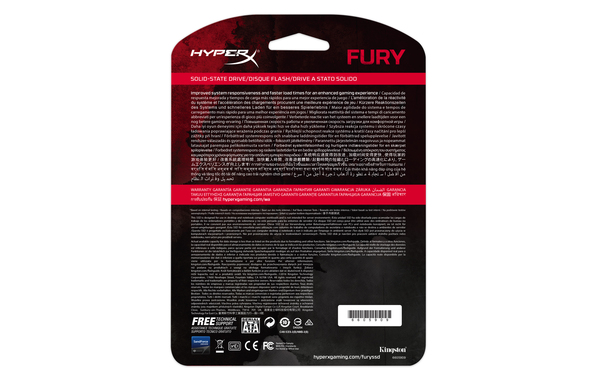 KINGSTON 480GB HyperX FURY SSD SATA3 6Gb/s 2.5in 7mm height w/Adapter