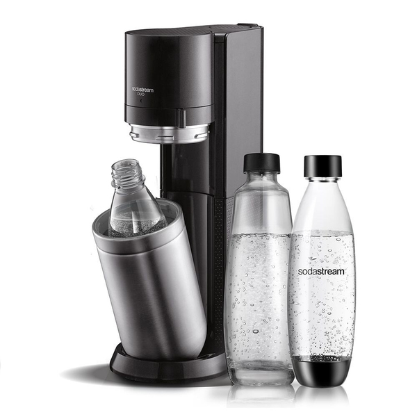 SodaStream DUO Sparkling Water Maker (1 L), Black and Stainless Steel
