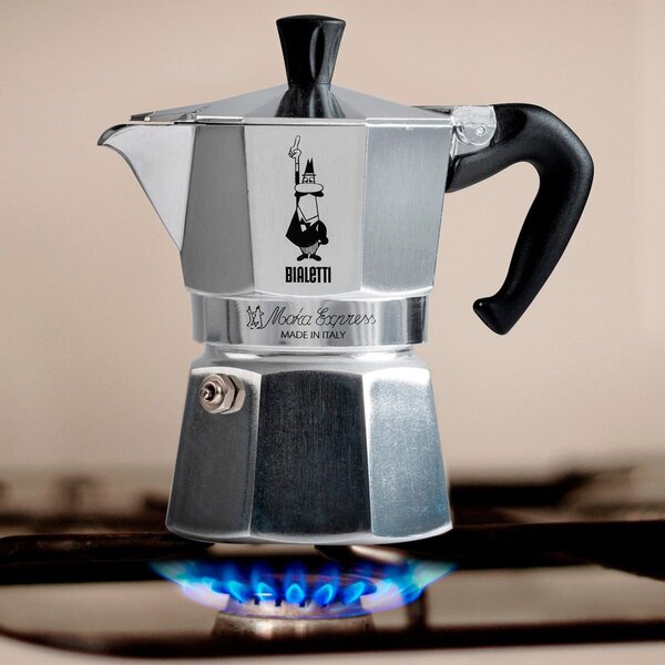 Bialetti Moka Express - espressomachine, silver, 1 cup