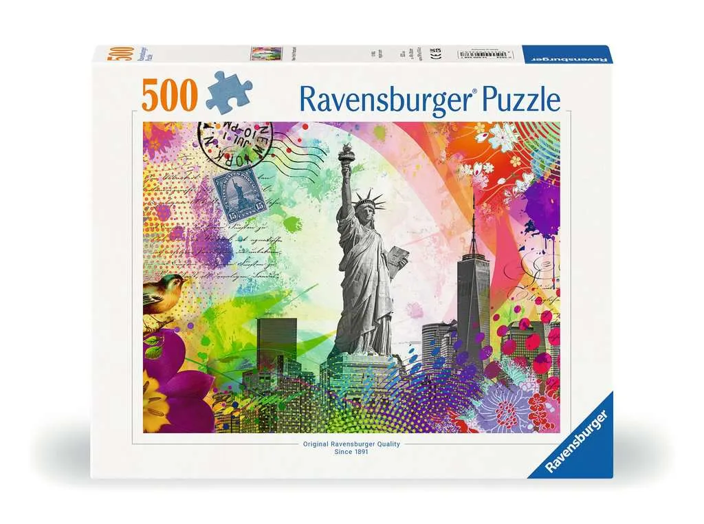 Ravensburger New York Postcard - pussel, 500 bitar