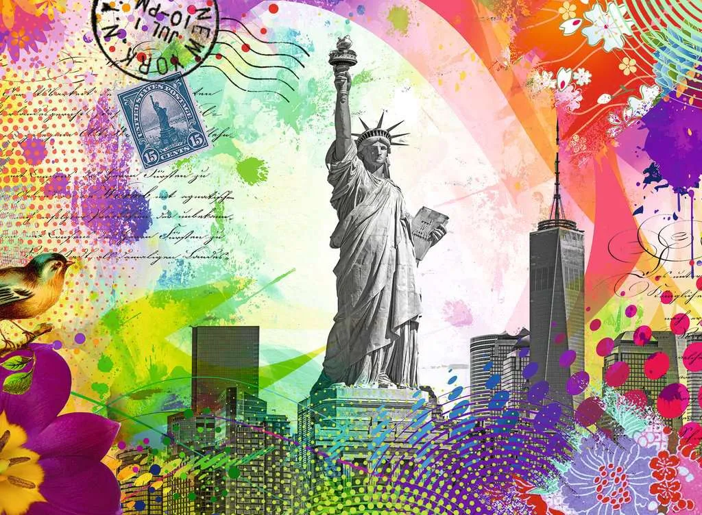 Ravensburger New York Postcard - pussel, 500 bitar