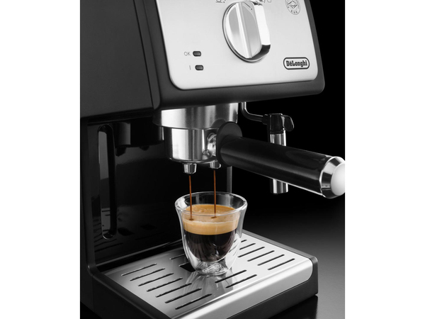 Delonghi ECP 35.31 -espressokeitin, Musta, Ruostumaton teräs