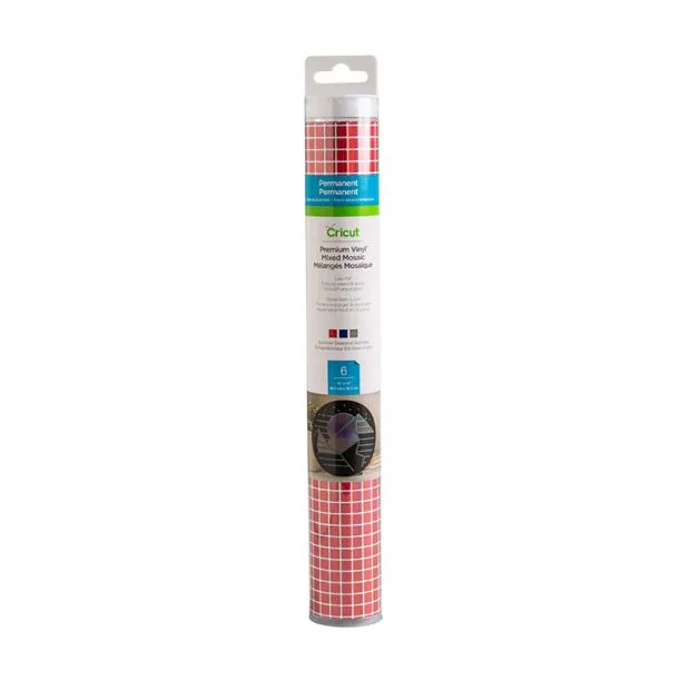 Cricut Premium Vinyl Permanent Sampler 30x30cm, Mosaic Summer, 6-sheet