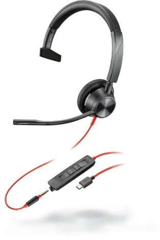 Poly Blackwire 3315 BW3315 -kuuloke mikrofonilla