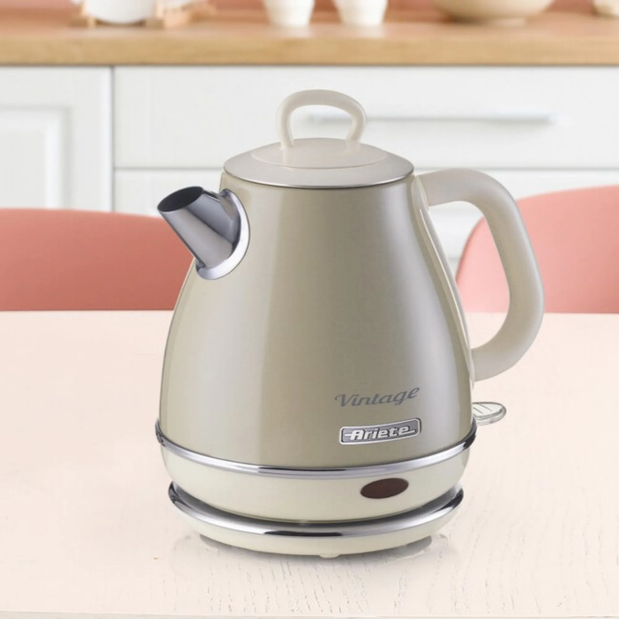 Ariete Vintage - electric kettle, Beige, 1L