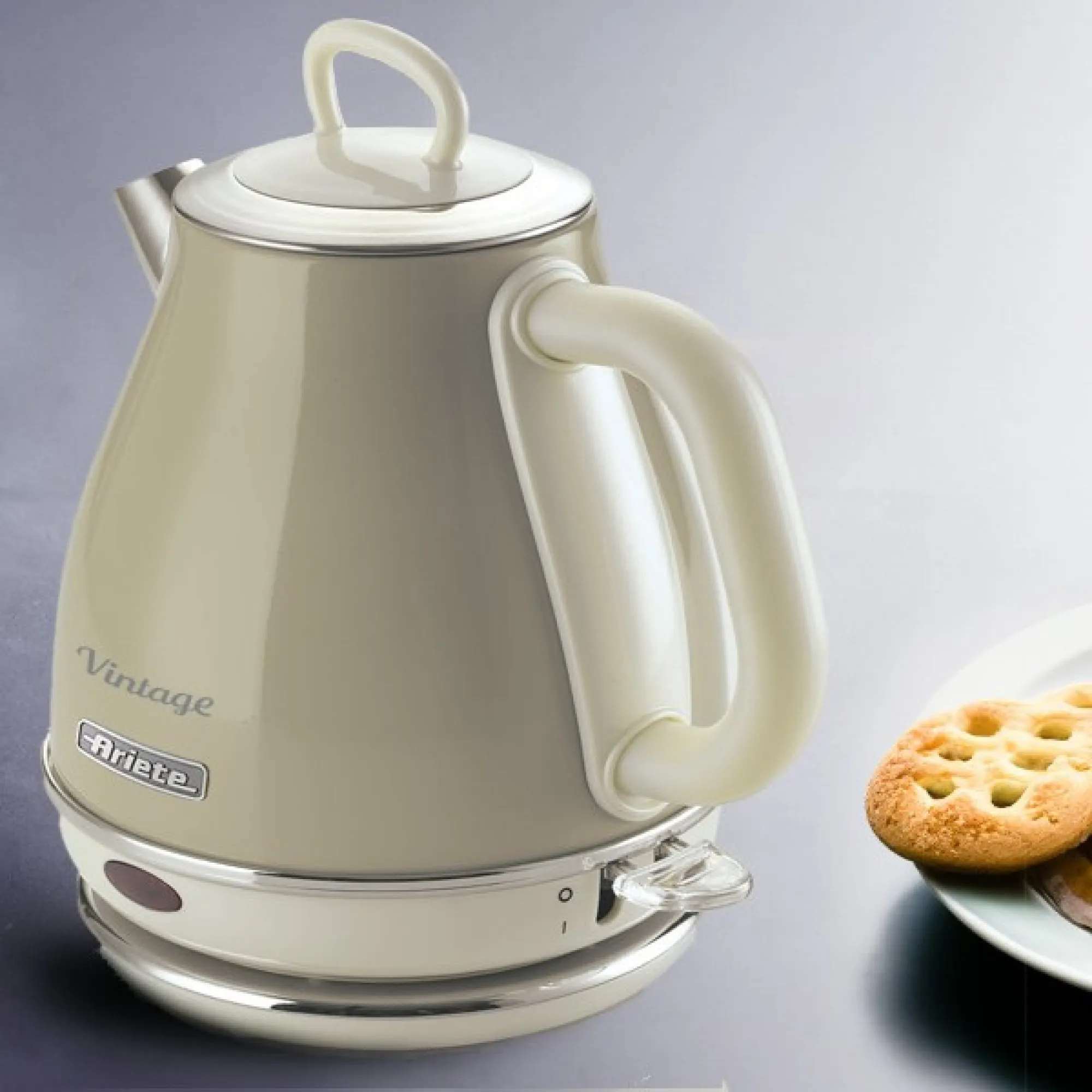 Ariete Vintage - electric kettle, Beige, 1L
