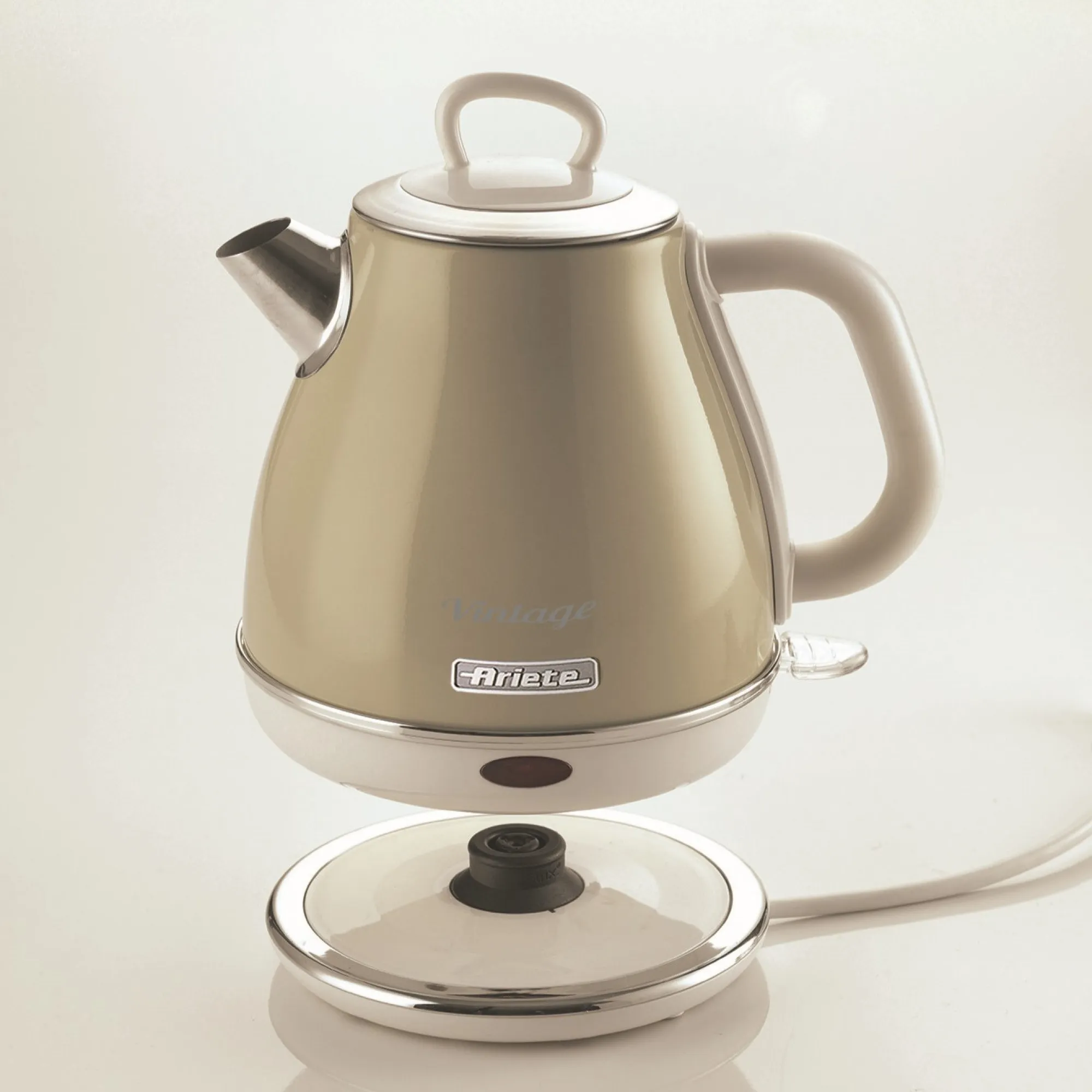 Ariete Vintage - electric kettle, Beige, 1L